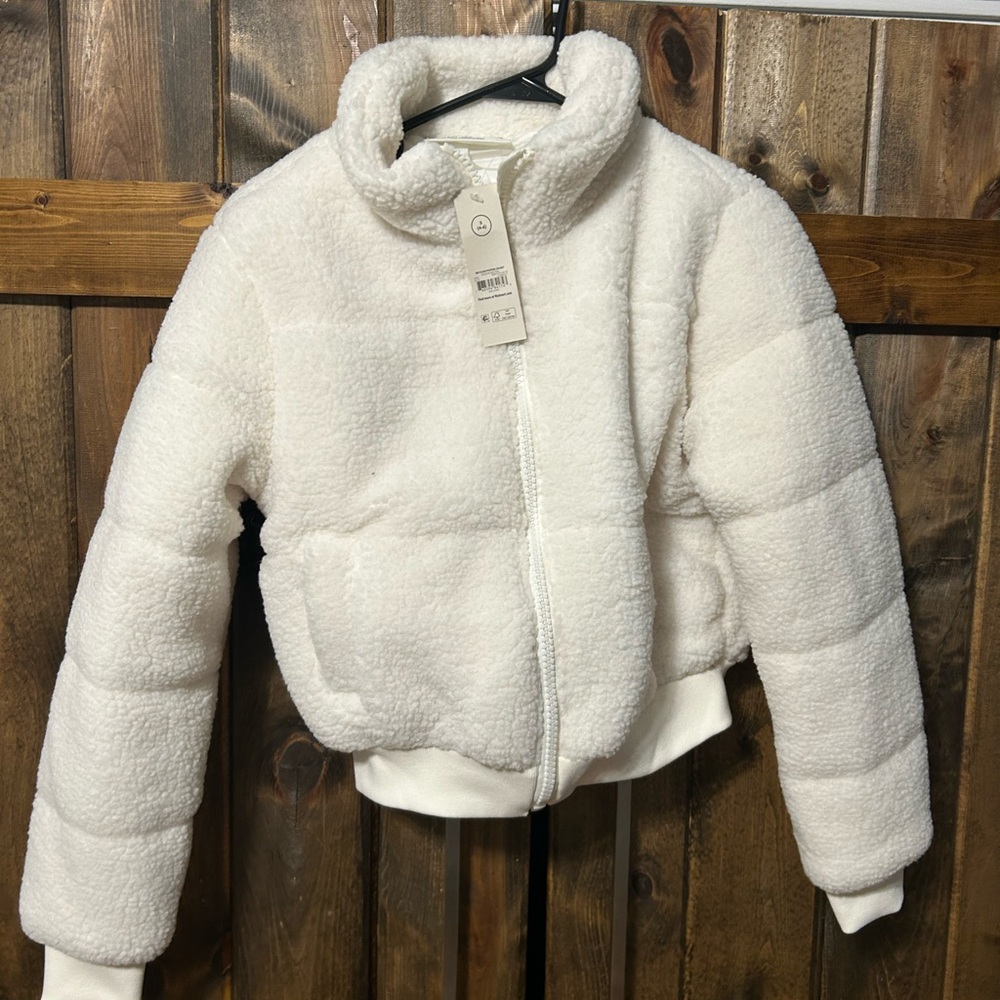 No Boundaries White Teddy Jacket